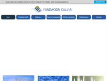 Tablet Screenshot of fundacioncalvia.com